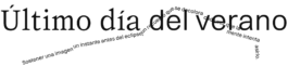 Último día del verano